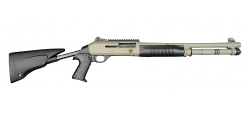 Benelli M4 Telescopic 12 Gauge 3" 18.5" Barrel Semi Auto Shotgun - FDE